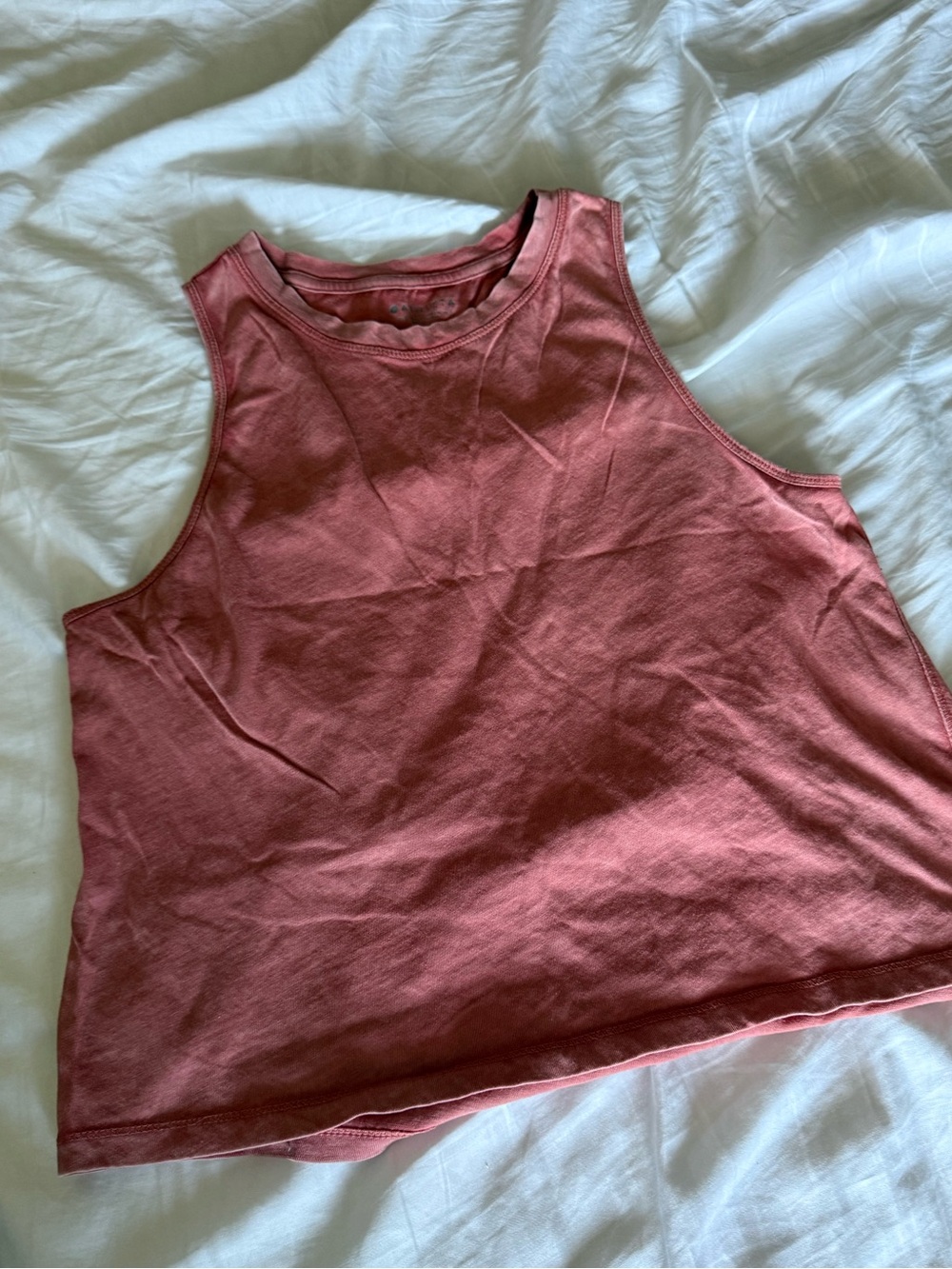 Athleta Sleeveless Crop Tank Top - Dusty Rose